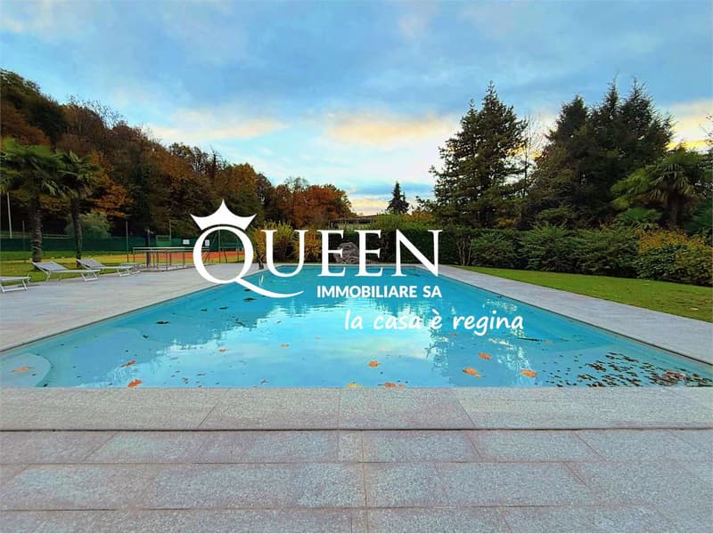 Origlio: 4.5-room attic, furnished, 220 sqm, with terraces, pool, (2)