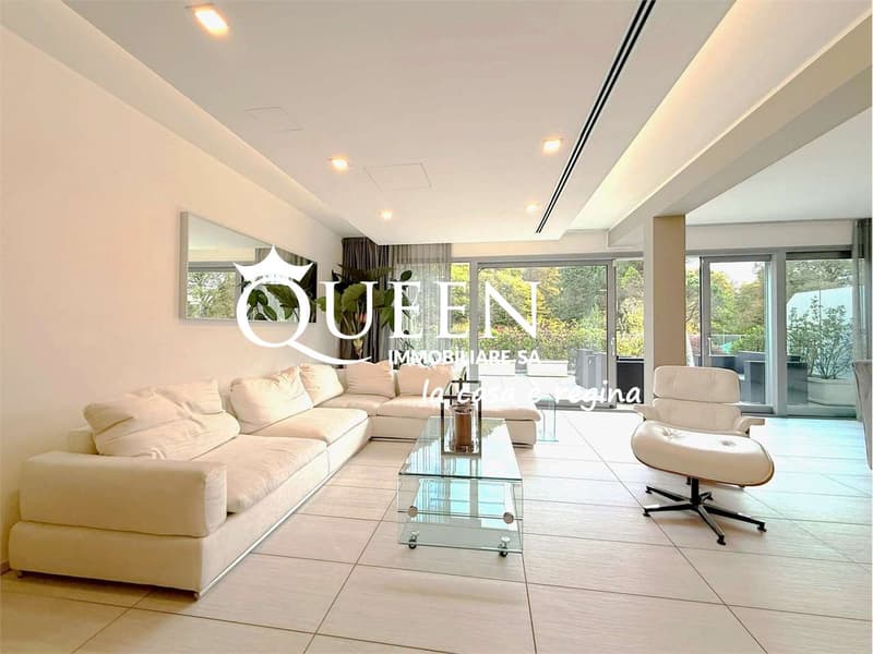 Origlio: 4.5-room attic, furnished, 220 sqm, with terraces, pool, (4)