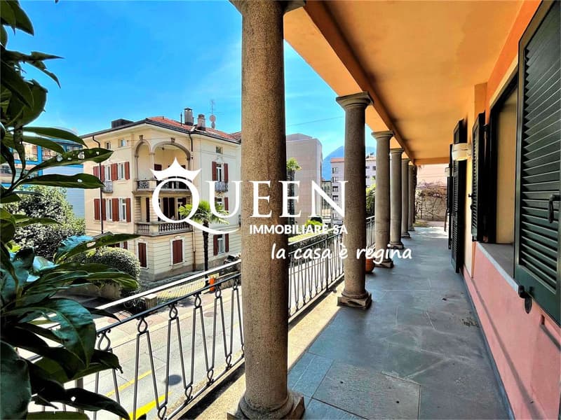Lugano centro: appartamento 5 locali, 190 mq, giardino privato, portic (1)
