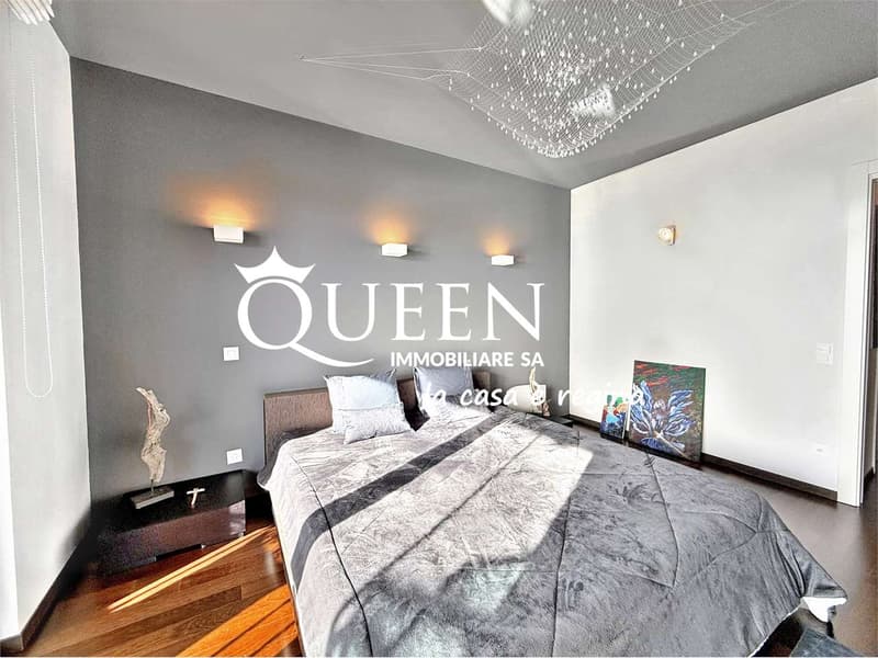 Aldesago: attico 5.5 locali, 320 mq., roof terrace, Jacuzzi, vista moz (10)