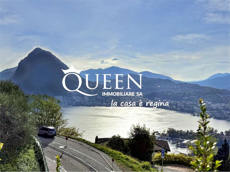Aldesago: attico 5.5 locali, 320 mq., roof terrace, Jacuzzi, vista moz (3)