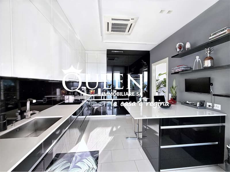 Aldesago: attico 5.5 locali, 320 mq., roof terrace, Jacuzzi, vista moz (8)