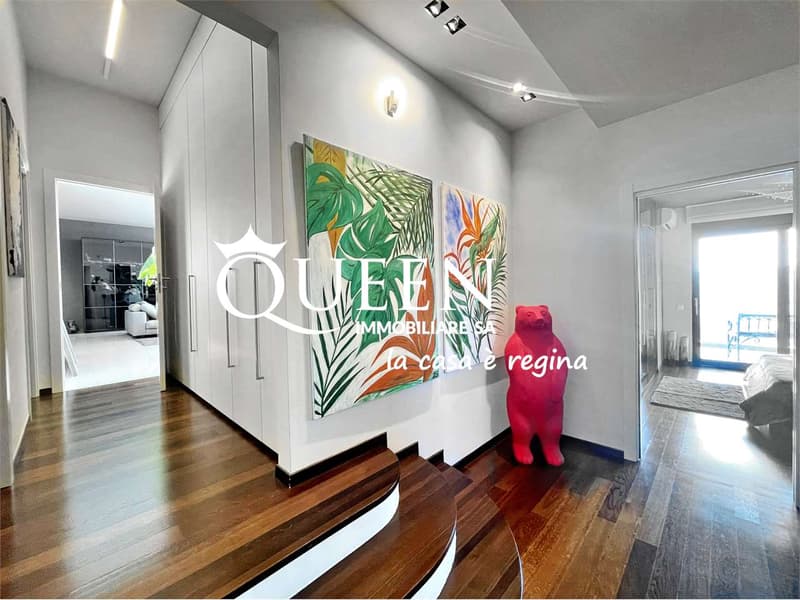 Aldesago: attico 5.5 locali, 320 mq., roof terrace, Jacuzzi, vista moz (9)