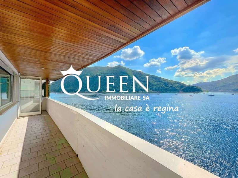 Bissone: villa pieds dans l'eau, 6 pièces, 300 m², terrasses, portique (2)