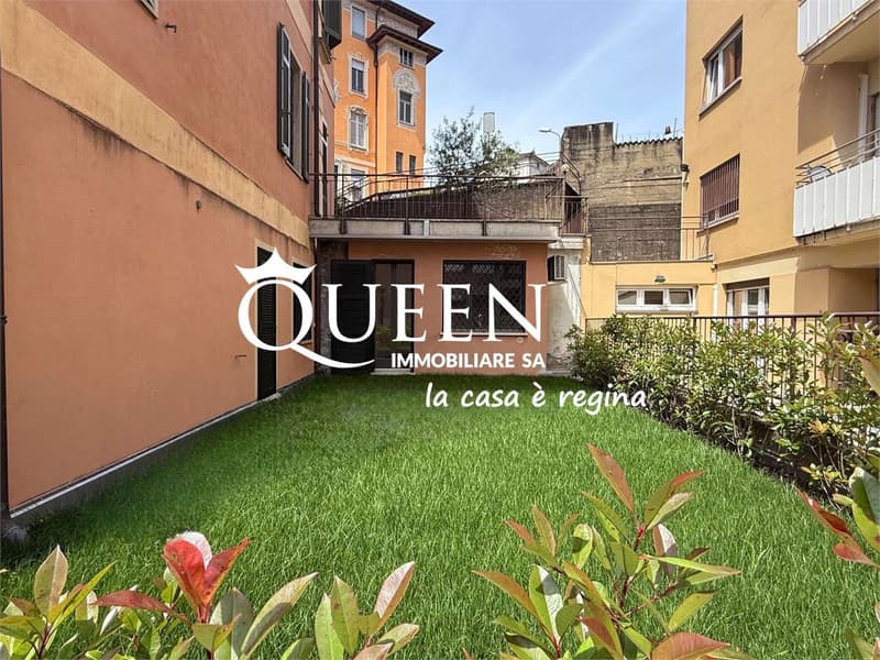 Lugano centro: appartamento 5 locali, 190 mq, giardino privato, portic (12)