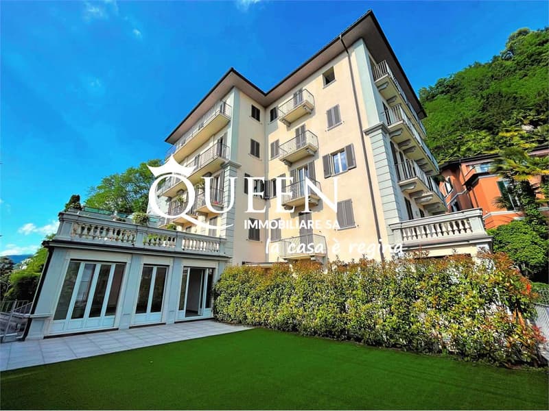Lugano-Cassarate: appartamento 4.5 locali, 250 mq, portico, giardino, (1)