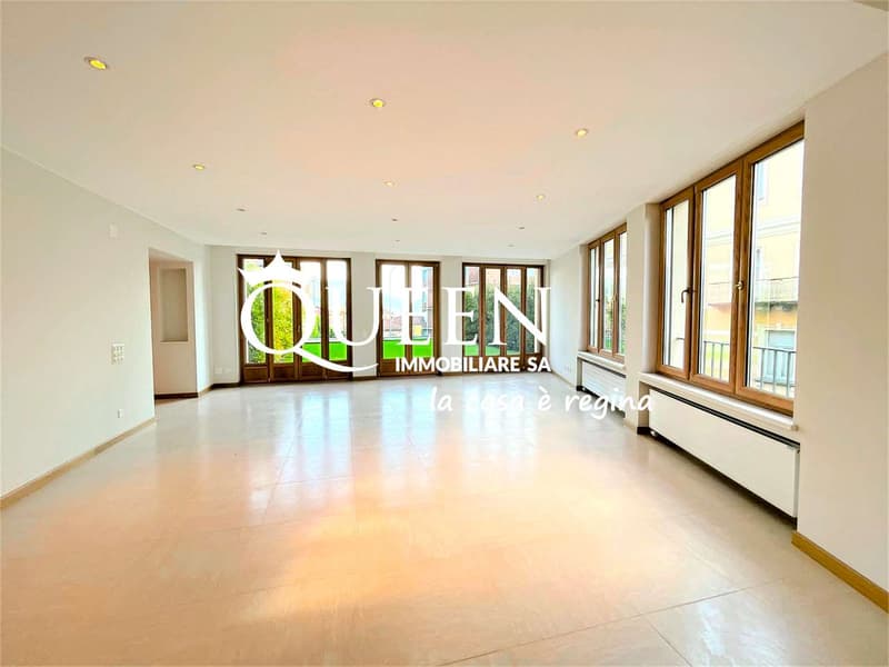Lugano-Cassarate: appartamento 4.5 locali, 250 mq, portico, giardino, (3)