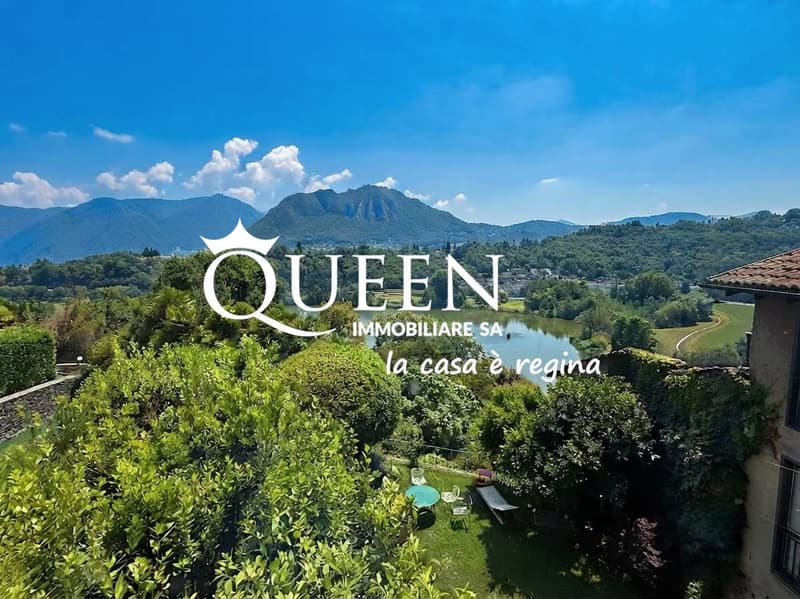 Muzzano: splendida villa di charme 6.5 locali con vista lago e ampio g (12)