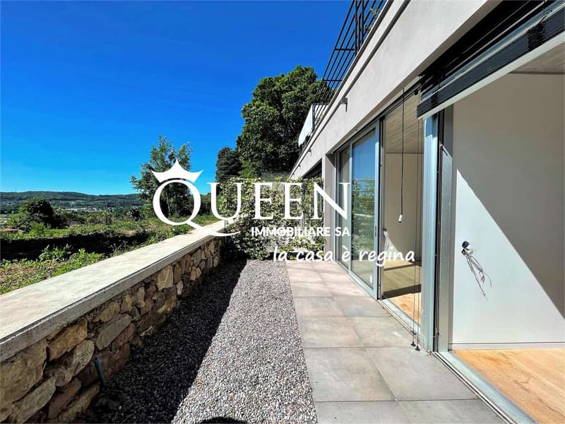 Rancate: villa terrazzata 4.5 locali, 148 mq., con splendida vista (7)