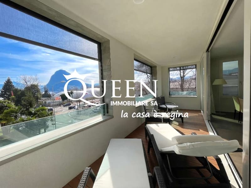 Lugano-Cassarate: lussuoso 4.5 locali, 150 mq., loggia , vista lago (4)