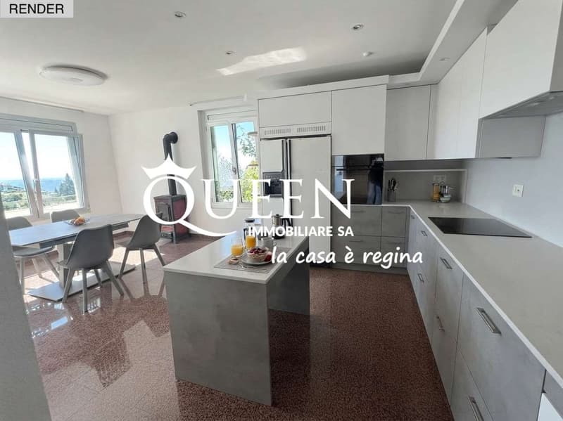 Sagno: in posizione panoramica casa 5.5 locali con ascensore e grande (4)