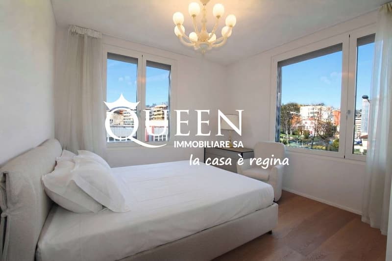 Lugano-Cassarate: lussuoso 4.5 locali, 150 mq., loggia , vista lago (9)