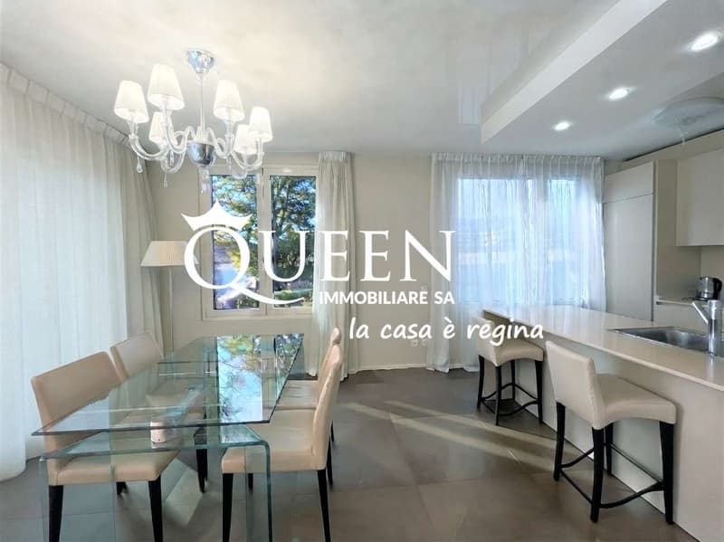 Lugano-Cassarate: lussuoso 4.5 locali, 150 mq., loggia , vista lago (7)