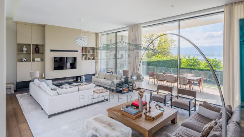 ANIÈRES - CONTEMPORARY VILLA WITH PRIVATE ACCESS TO THE LAKE (3)