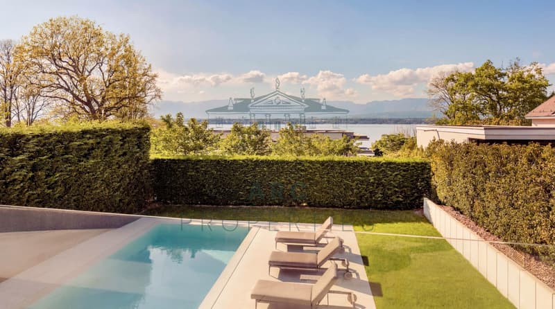 ANIÈRES - CONTEMPORARY VILLA WITH PRIVATE ACCESS TO THE LAKE (1)