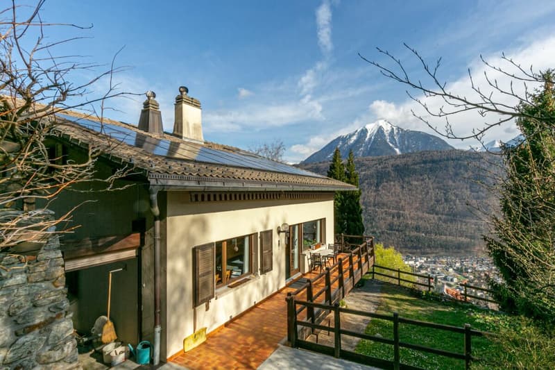 Vue Martigny depuis jardin Nord