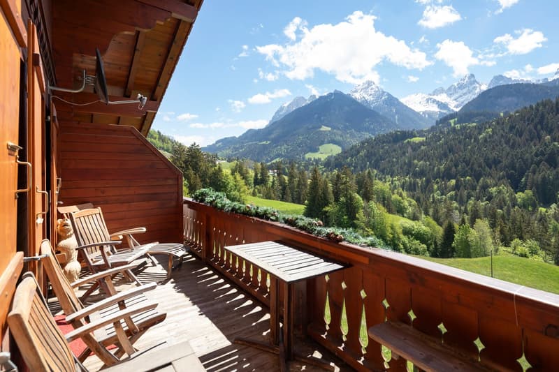 Duplex 5 rooms in a very quiet location with a magnificent view of the mountains. (13)