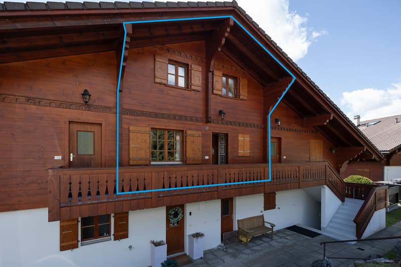 Duplex 5 rooms in a very quiet location with a magnificent view of the mountains. (4)