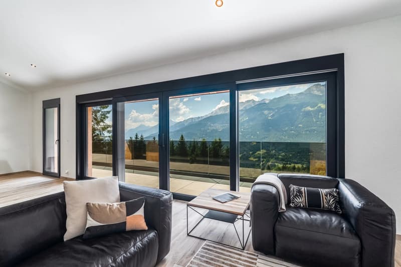 Nuovo chalet a Crans-Montana con vista panoramica. (6)