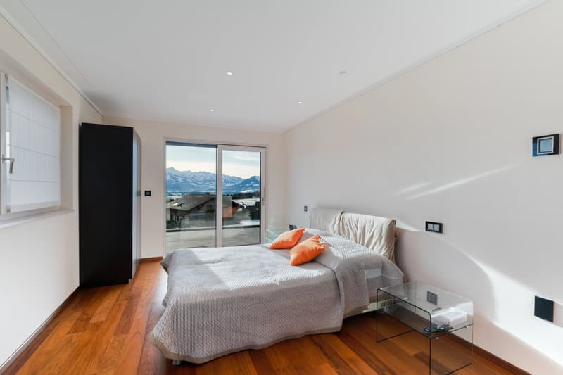 Prästigöse Residenz mit offener Panoramaaussicht über die Gruyère-Region (13)