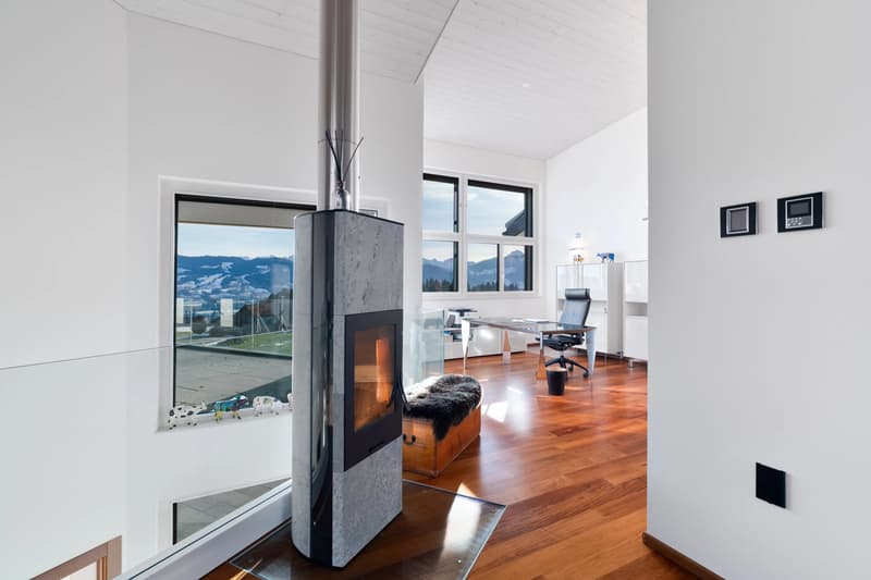 Prästigöse Residenz mit offener Panoramaaussicht über die Gruyère-Region (11)