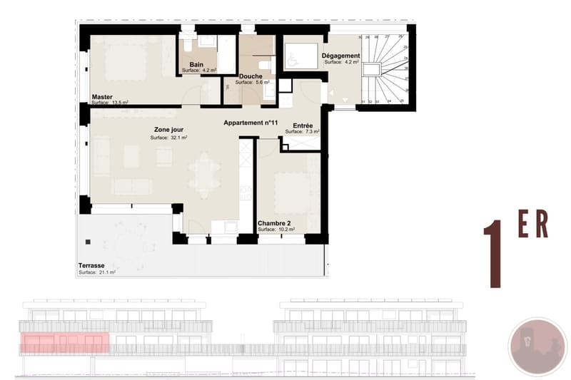 Appartement neuf de 3.5 pièces au premier étage (4)
