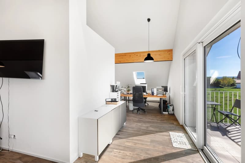 Bright Office with South-Facing Balcony and Lake Views (9)