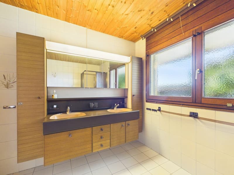 Charming 2.5-room apartment with winter garden, garden, and fireplace in Gränichen (10)