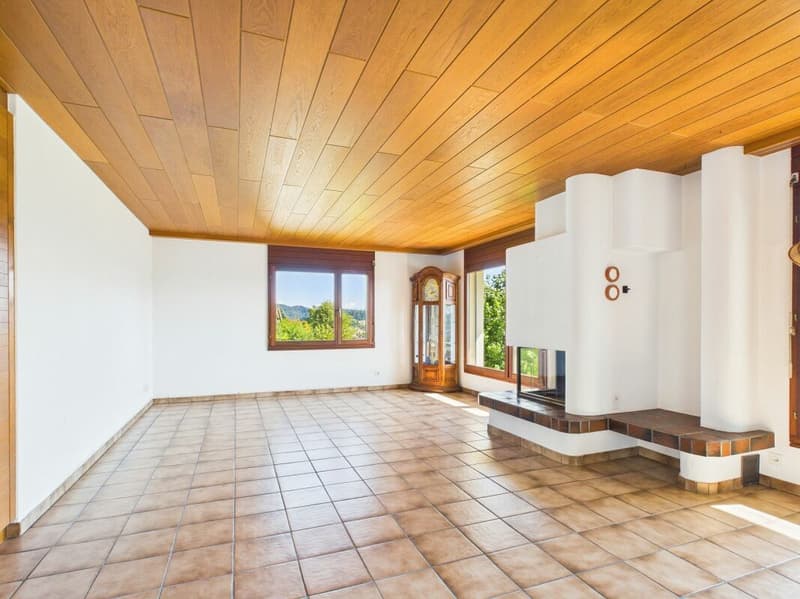 Charming 2.5-room apartment with winter garden, garden, and fireplace in Gränichen (3)