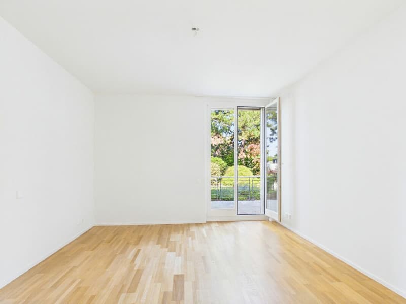Stylish living on Bruderholz with chimney, balcony, terrace, and ornamental garden (9)