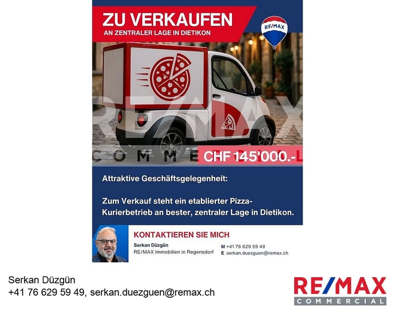 Pizzakurier zum Verkauf Zentrale Lage in Dietikon (1)