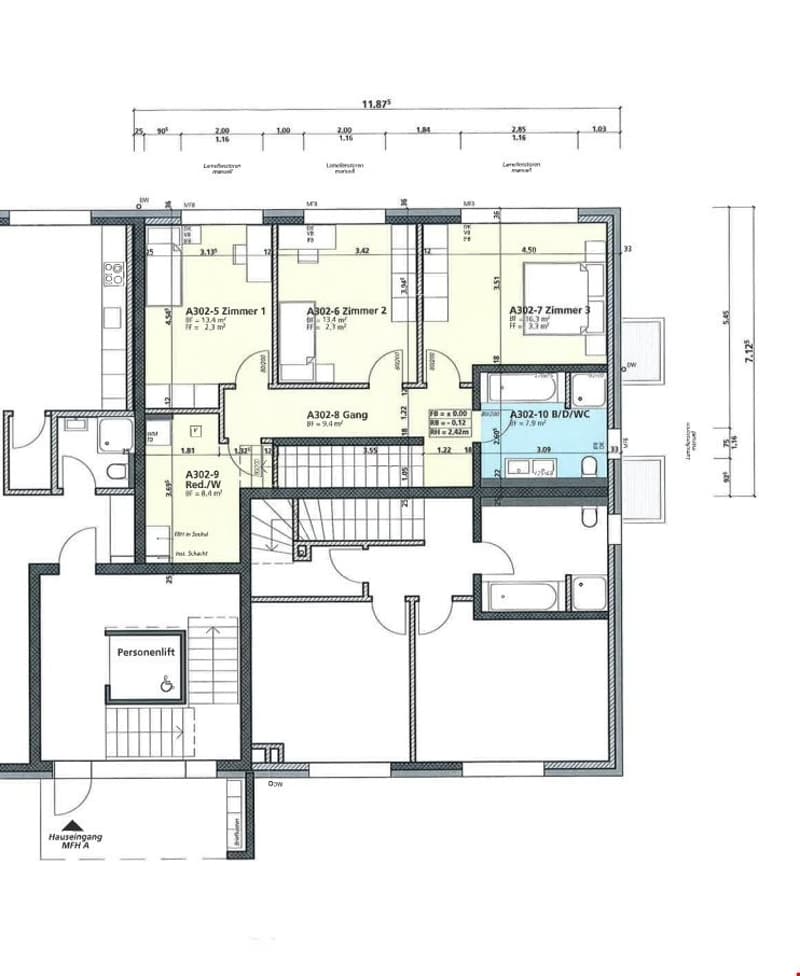 Grundriss OG1