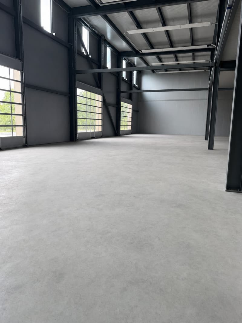 Halle industrielle à louer avec mezzanine  modulables dès 520 m²  jusquà 1'950 m²  Saint-Aubin (Broye, FR) (3)