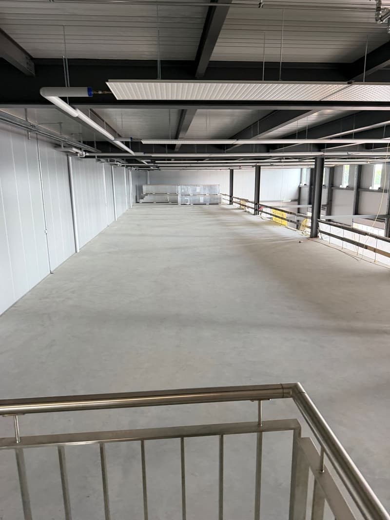 Halle industrielle à louer avec mezzanine  modulables dès 520 m²  jusquà 1'950 m²  Saint-Aubin (Broye, FR) (6)