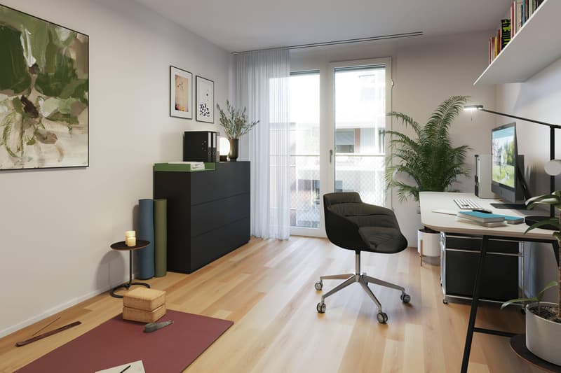 Chez soi dans la nature, appartement de 5,5 pièces élégant dans la ville forestière (5)