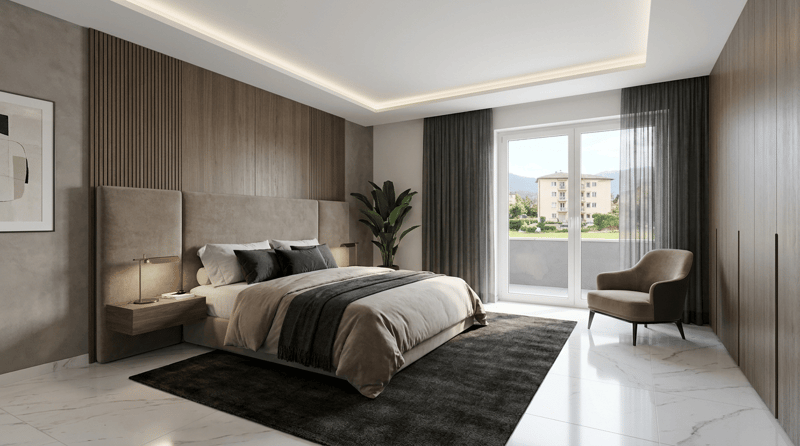 Elegant 4-room apartment with private garden, terrace, and parking (4)