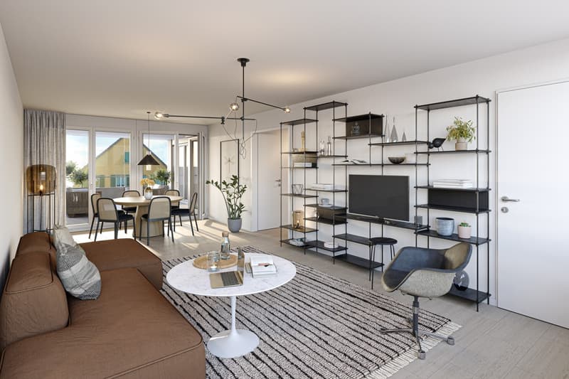 First occupancy wonderful 3.5-room new building apartment with owner-occupier standard and Uetliberg view (3)