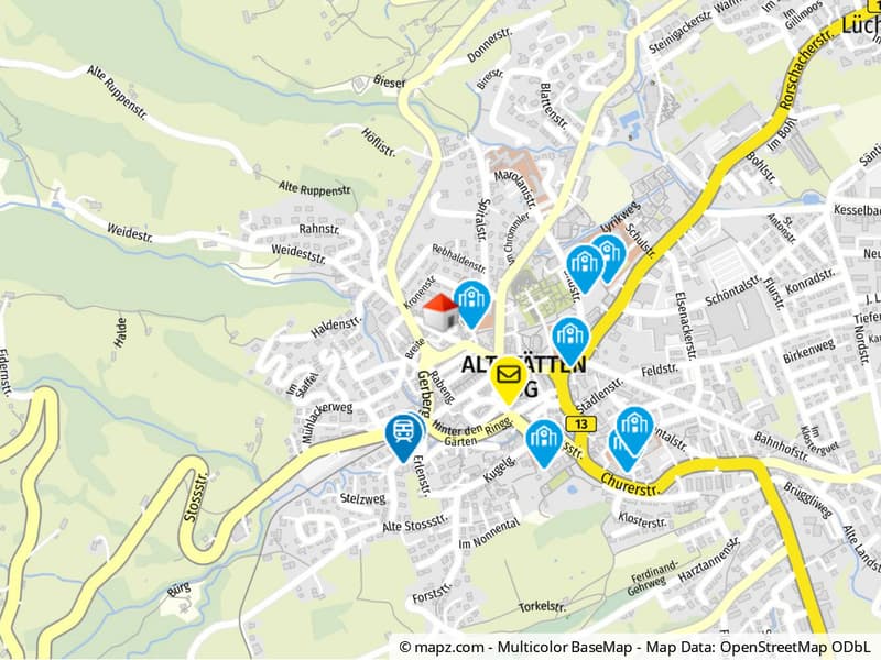 Geolyzer Kartenausschnitt