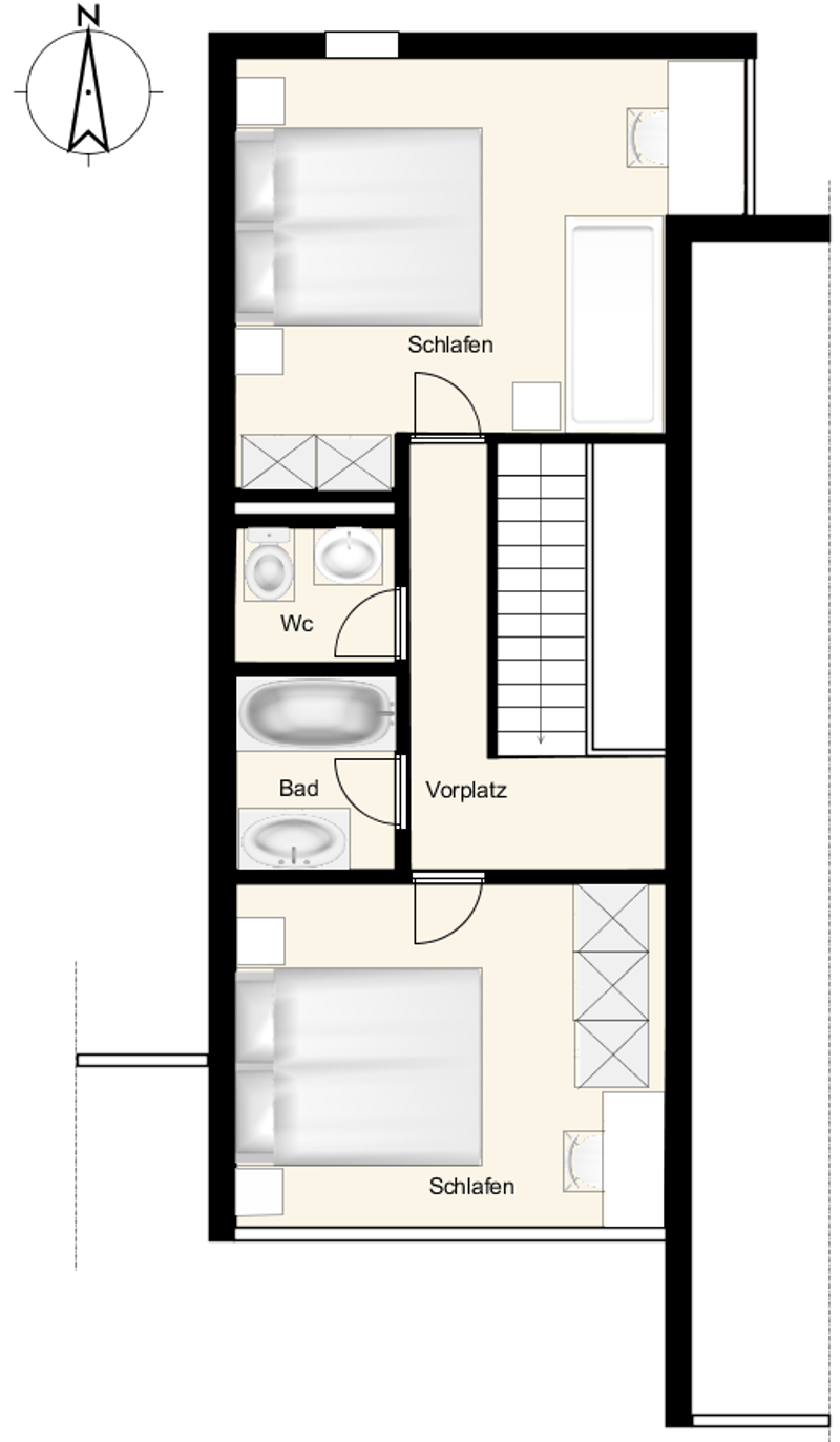 Charming 4-room maisonette apartment with mountain view in Wengen (14)