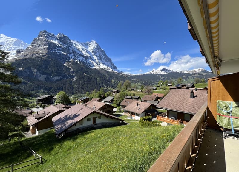 Charming 2.5-room apartment with breathtaking mountain views in Grindelwald (7)