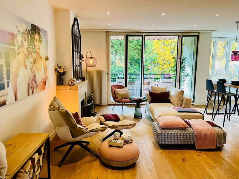 En exclusivité : Elégant appartement traversant de 3 pièces rénové avec balcons (1)