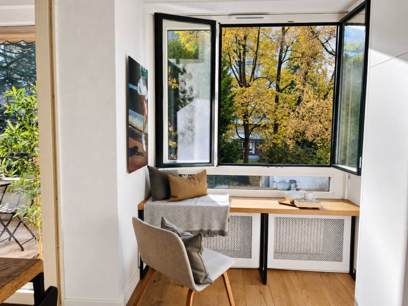 En exclusivité : Elégant appartement traversant de 3 pièces rénové avec balcons (5)