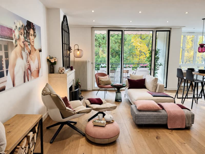 En exclusivité : Elégant appartement traversant de 3 pièces rénové avec balcons (3)