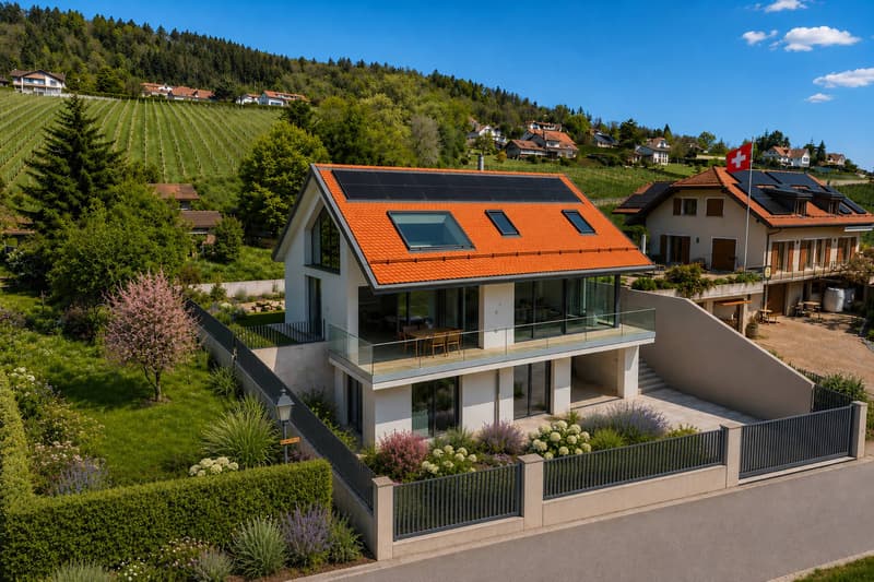 Exceptional New Villa: 360 m² of Light and Prestige facing Lake Geneva (4)