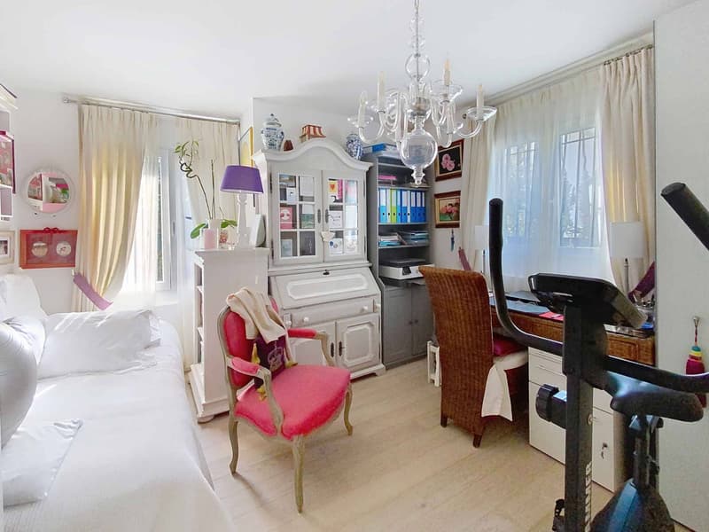 SUPERB APARTMENT WITH LARGE GARDEN, TERRACE AND VIEW OF THE LAKE AND THE ALPS (8)