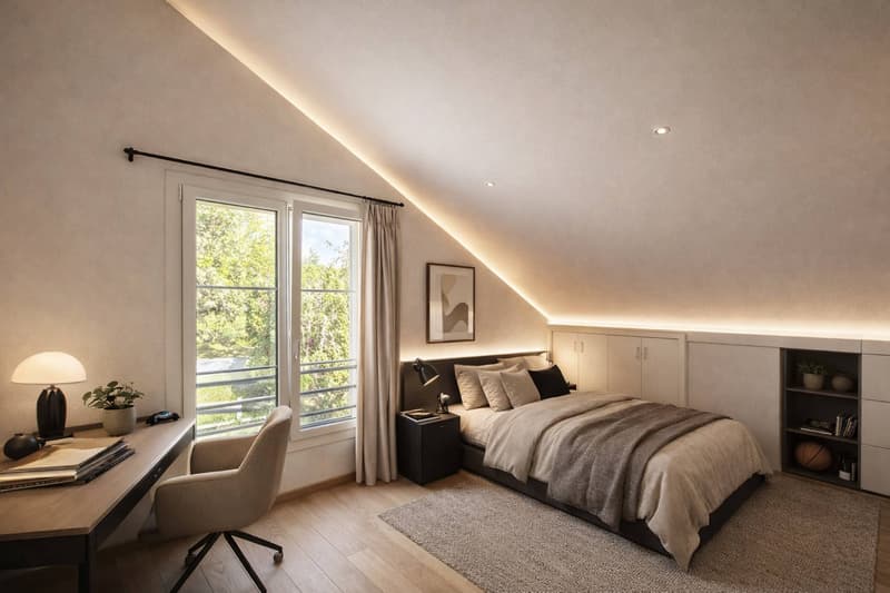 An exclusive attic with generous volumes, with private garden (9)