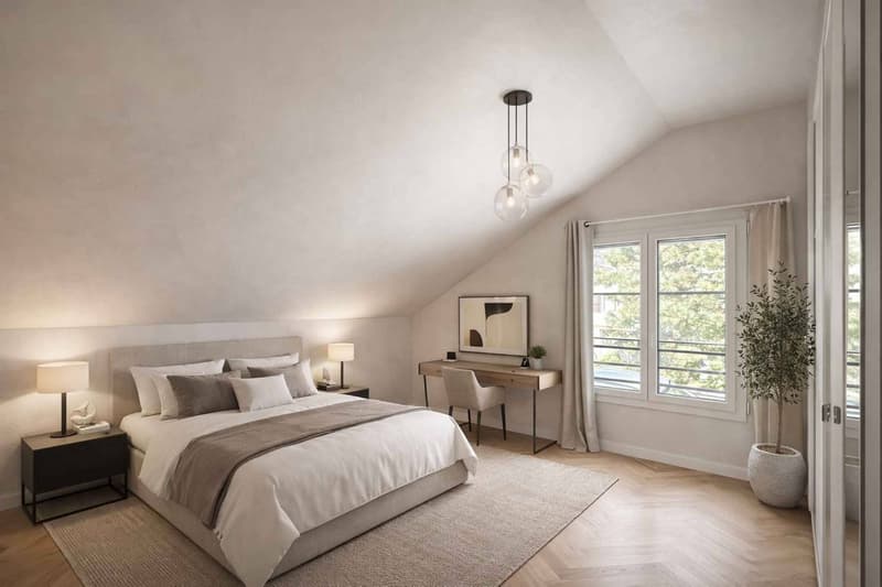 An exclusive attic with generous volumes, with private garden (6)