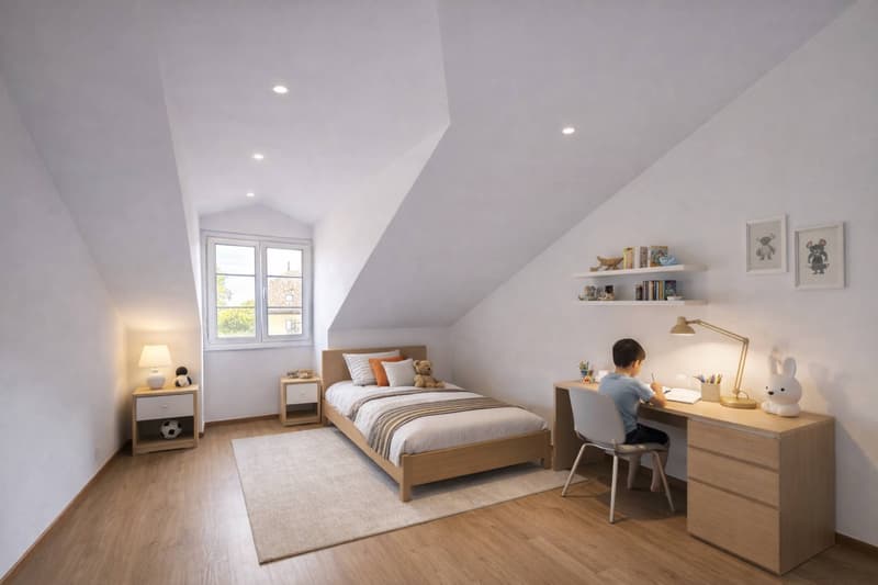 An exclusive attic with generous volumes, with private garden (10)