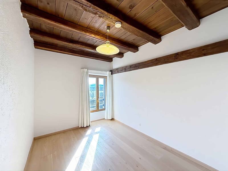 Magnifique maison villageoise rénovée avec charme, volumes et vue sur les Alpes (7)