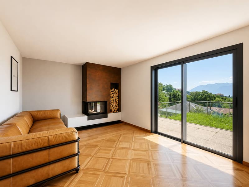 Villa indipendente di 6,5 locali con panorama sul Lago di Ginevra e le Alpi (4)